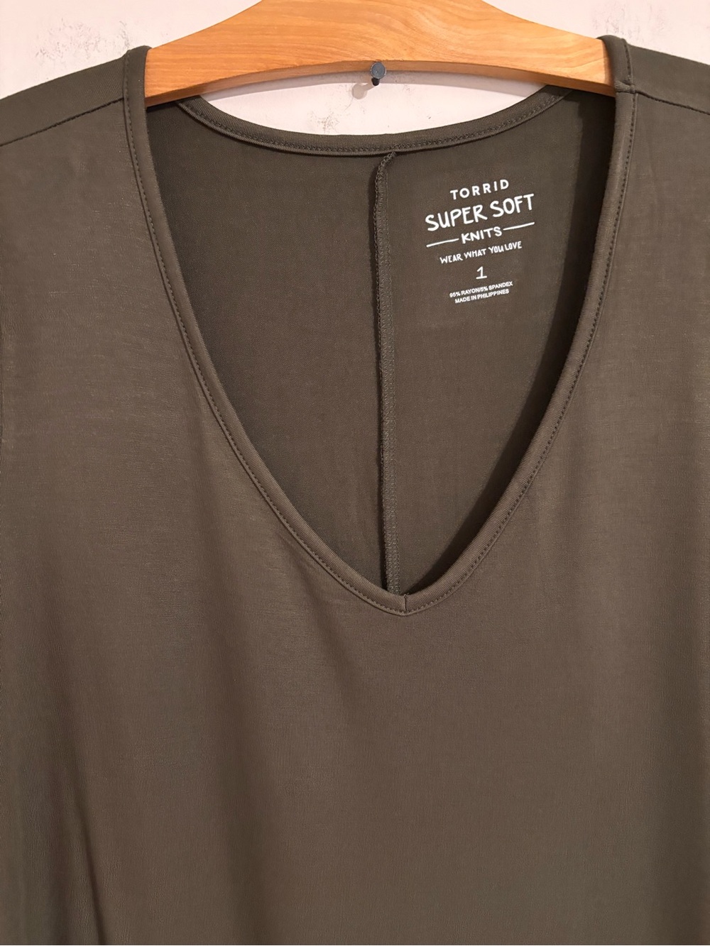 Torrid NWT Olive super soft knit Tunic Tshirt - Picture 4 of 10